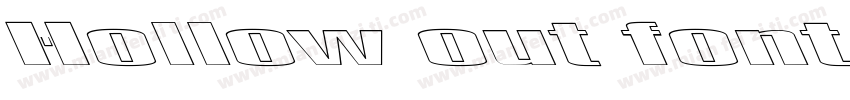 Hollow out font字体转换
